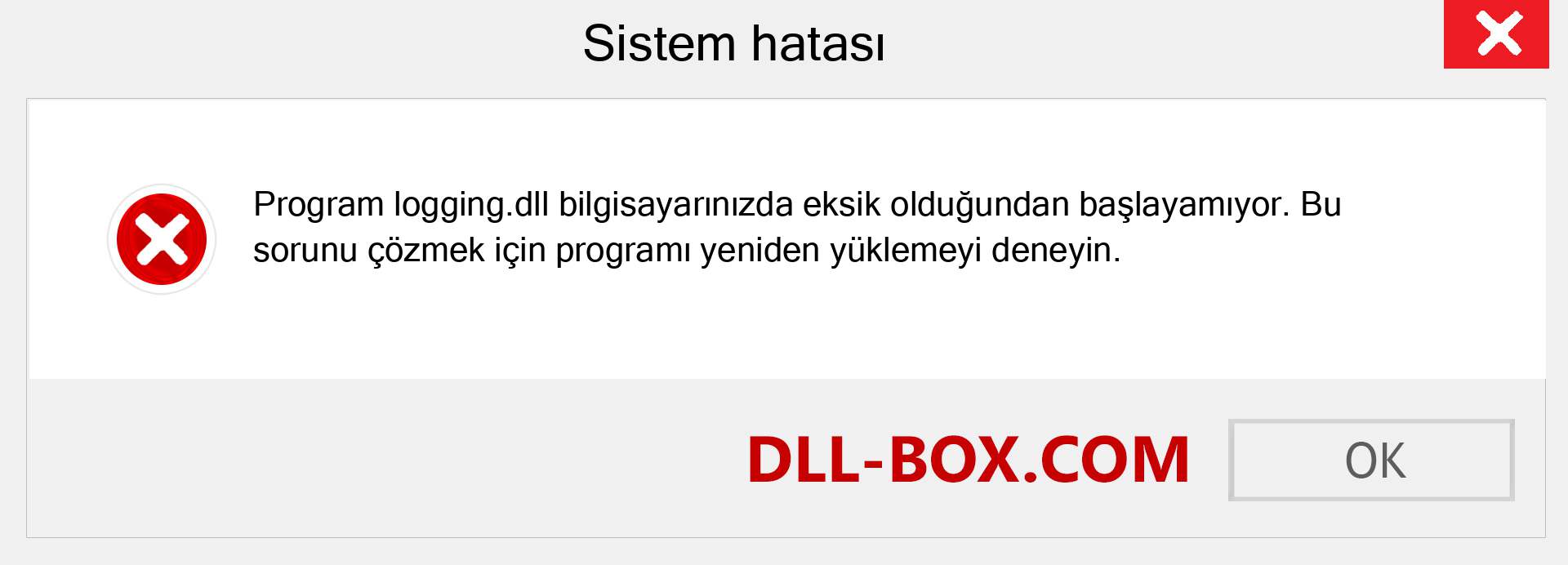 logging.dll dosyası eksik mi? Windows 7, 8, 10 için İndirin - Windows'ta logging dll Eksik Hatasını Düzeltin, fotoğraflar, resimler